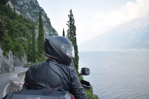 Lago di garda Italië motorrijder